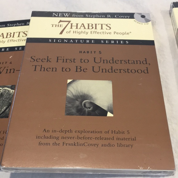 Stephen R Covey 7 Habits of Highly effective People Audio CDs Habits 4-5 & 6 NEW - Picture 4 of 9